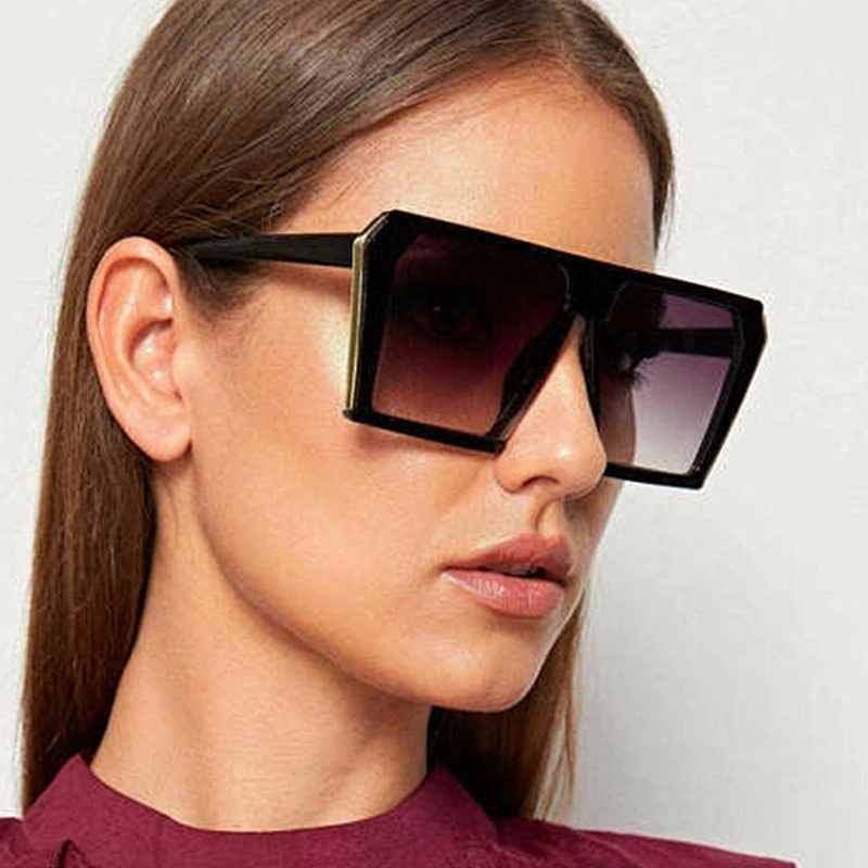 UNOC Fashion Glasses 2020 Sunglasses Square Metal Sun Glasses Frame Edge Men Women Unisex Retro Shade Sunglasses