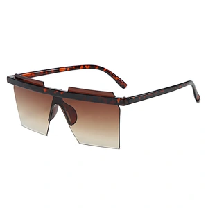 UNOC Hot Sale Black Sunglasses Fashion Mirror Colors Style Sun Eye Glasses Frameless Shades Sunglasses For Women