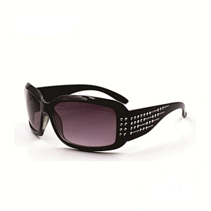 Unique style customized logo diamond sunglasses lady