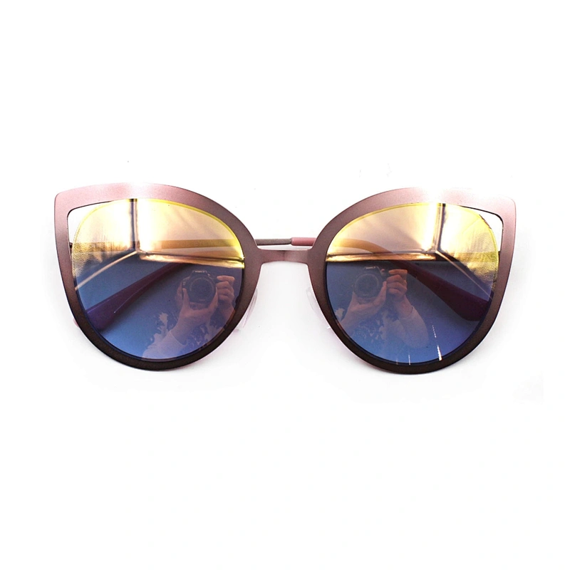 Fashionable custom women rose gold sunglasses