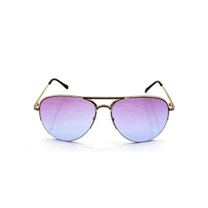 Classic gold metal frame retro sunglasses unisex