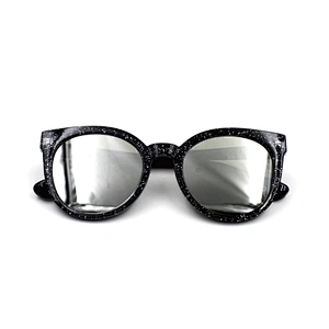 Shiny thin custom PC frame cat eye sunglasses women