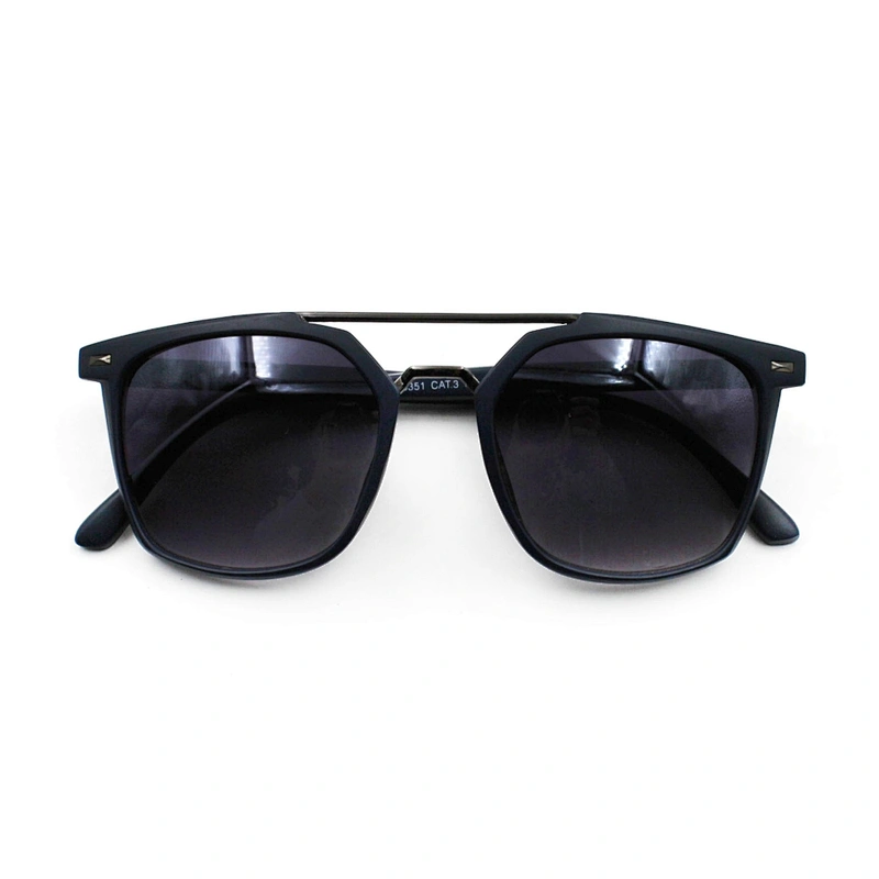 Unisex vintage fashion rivet decorate sunglasses