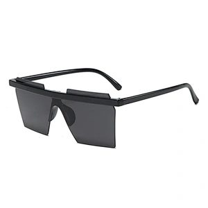 UNOC Hot Sale Black Sunglasses Fashion Mirror Colors Style Sun Eye Glasses Frameless Shades Sunglasses For Women