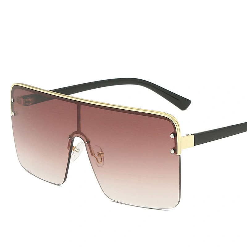 UNOC Popular Fashion Trendy Oversize Sun Glasses Square Big Frame Unisex Shade Sunglasses For Catwalk Style