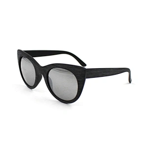 Fashion wood grain sun glasses for man women