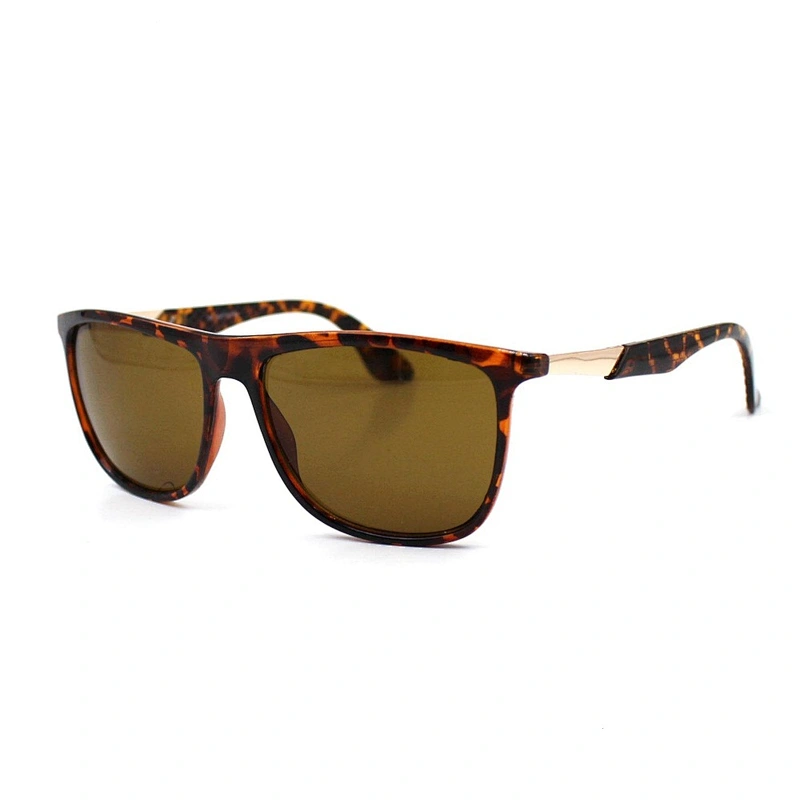Retro fashion custom logo rectangle sunglasses