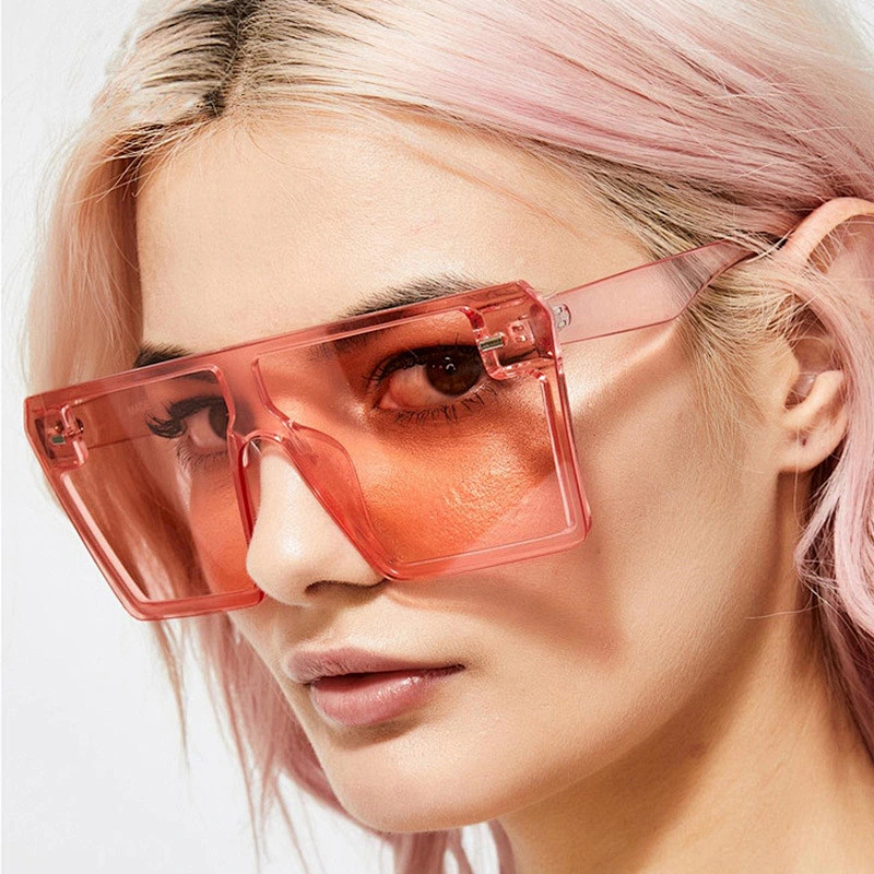 2020 Square Oversize Frame Sunglasses Studs Fashion Vintage Sun Glasses Unisex Shade Sunglasses