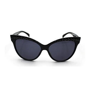 Fashion custom PC diamond cat eye frame sunglasses