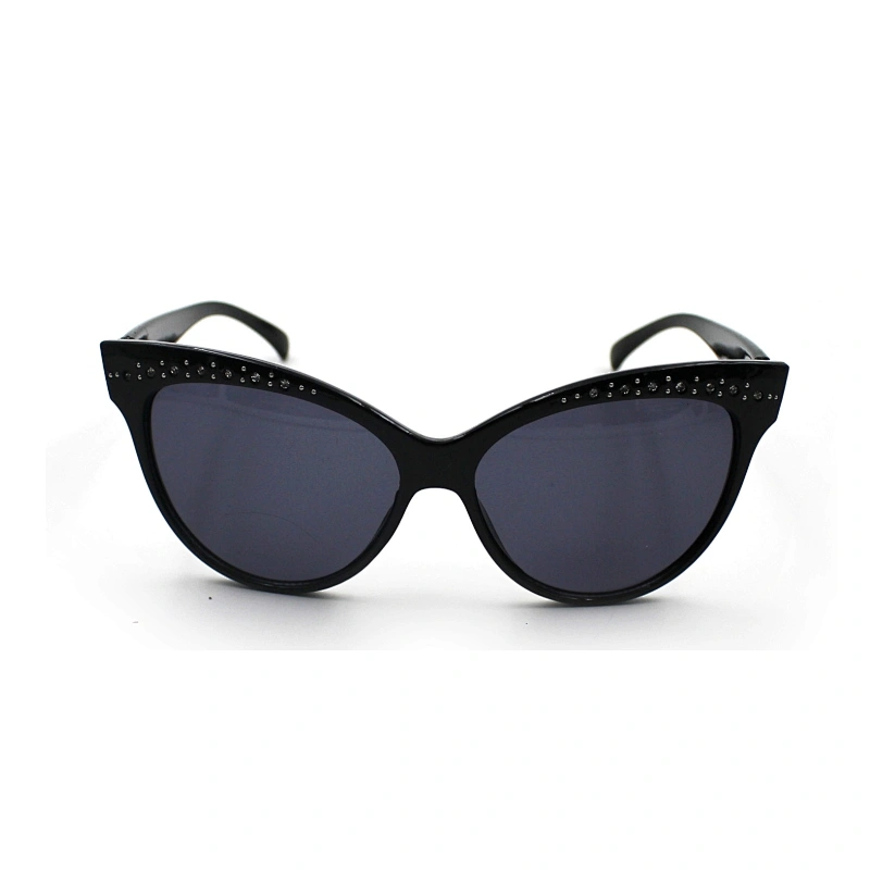 Fashion custom PC diamond cat eye frame sunglasses
