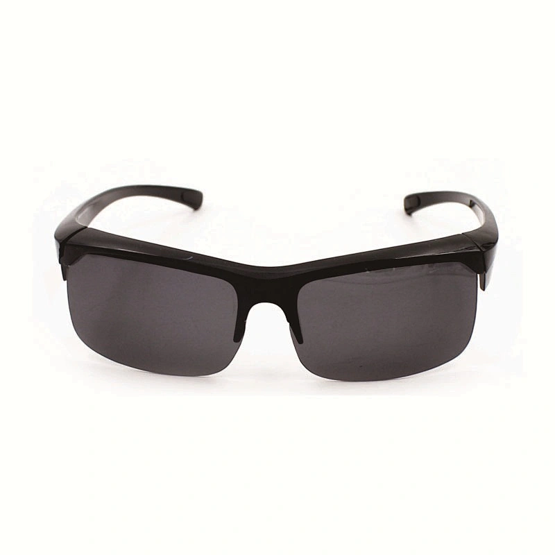 Fashion running black plastic frame sports sunglasses