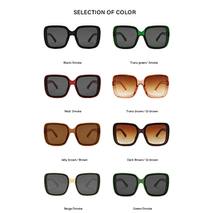 Big Rectangle Frame Sunglasses Fashion Vintage Sun Glasses Retro Womens Sunglasses