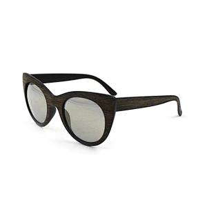 Fashion wood grain sun glasses for man women