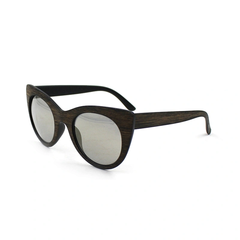 Fashion wood grain sun glasses for man women