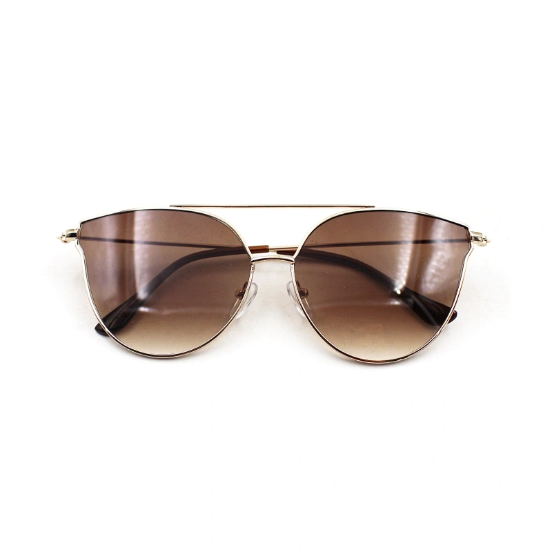 Newest metal frame popular double bridge trendy sunglasses