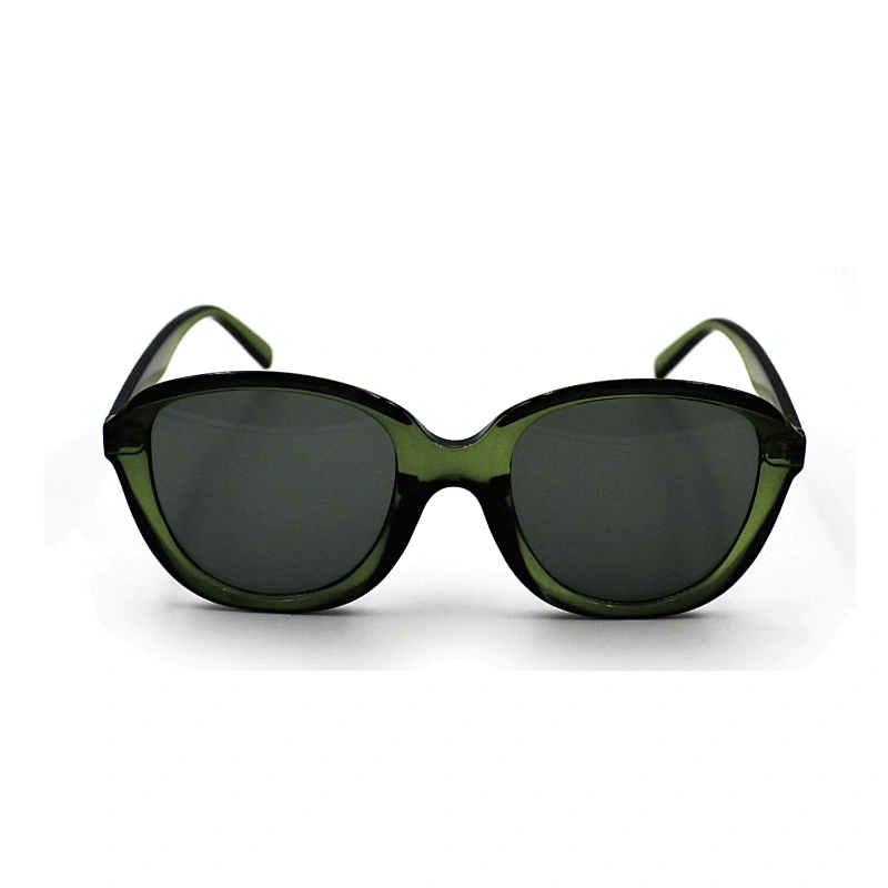 2021 retro fashion summer color trans green frame sunglasses