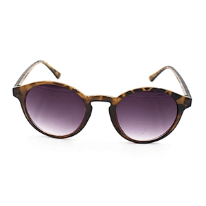 Excellent hot sale brown demi frame anti uv sunglasses