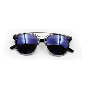 Latest fashion rectangle frame metal bridge sunglasses