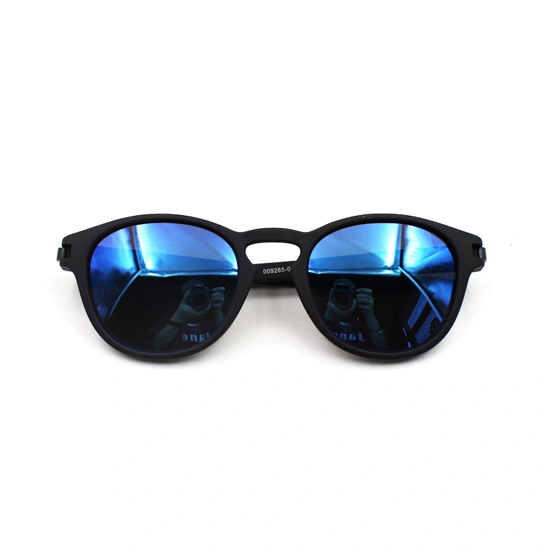 2021 New fashion custom logo mirror lens rubber sunglasses