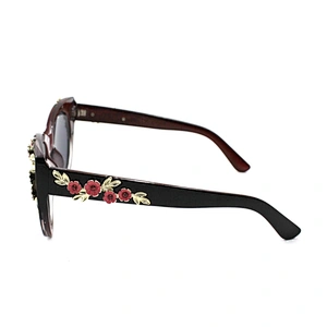 Fashion vintage glasses frames flower sunglass