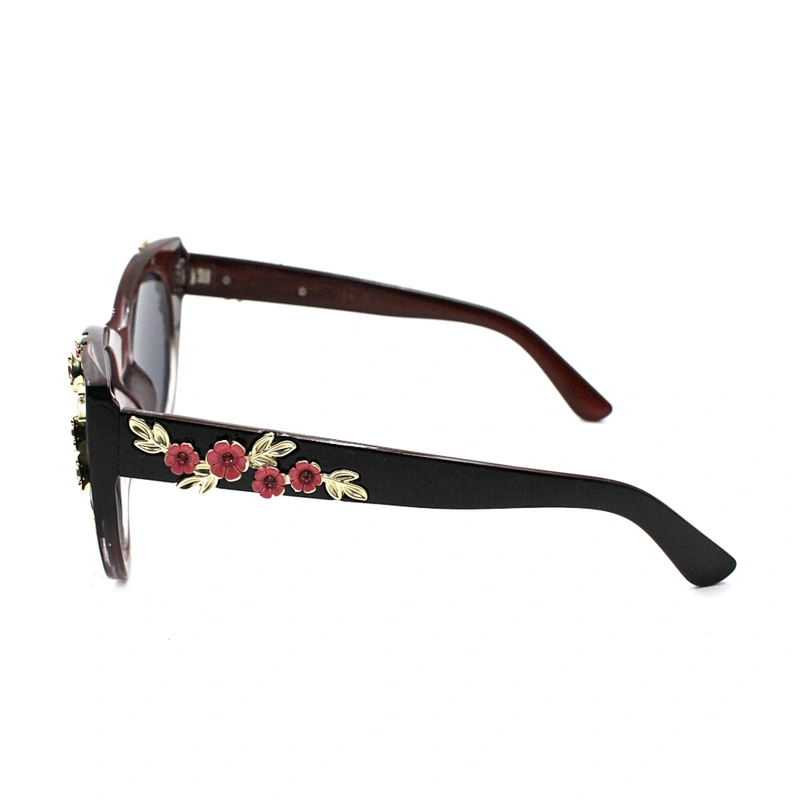 Fashion vintage glasses frames flower sunglass