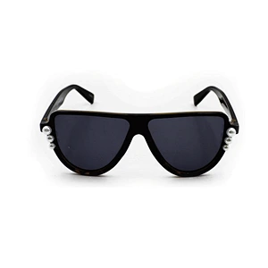 Fashion women ladies vintage pearl decoration sunglasses