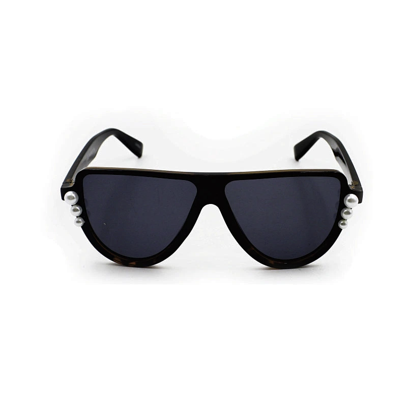 Fashion women ladies vintage pearl decoration sunglasses