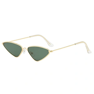 Fashion Womens Small Frame Sun Glasses Cat Eye Triangle Eyewear Women Personality Temperament Sunglasses