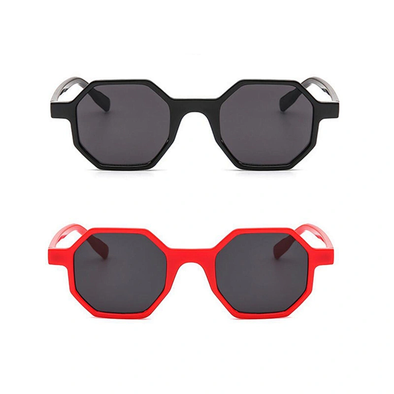 2021 fashion trendy design sunglasses hexagon women uv400 gafas de sol