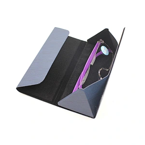 PU leather folding eyeglasses case for sunglasses reading glasses optical frame