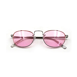 2021 New arrival glasses frame metal UV400 protect small oval sunglasses