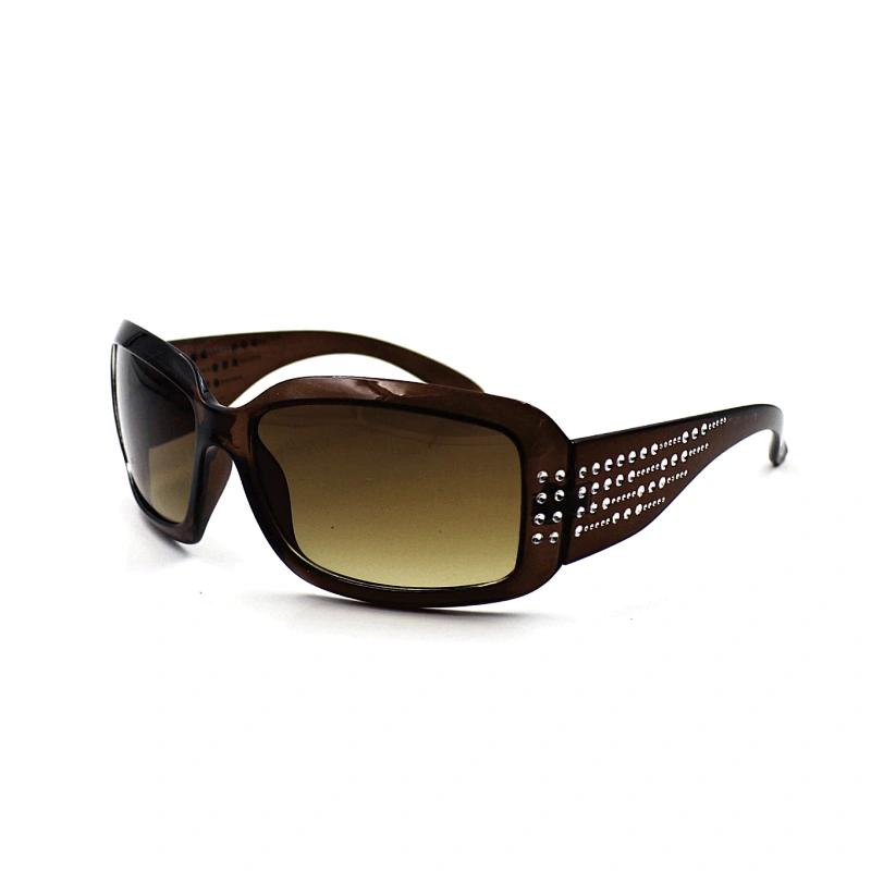 Unique style customized logo diamond sunglasses lady