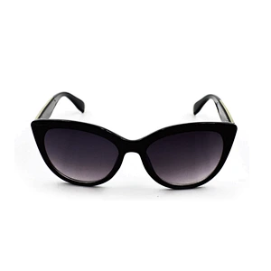 Fashion black plastic frame cat eye women sunglasses