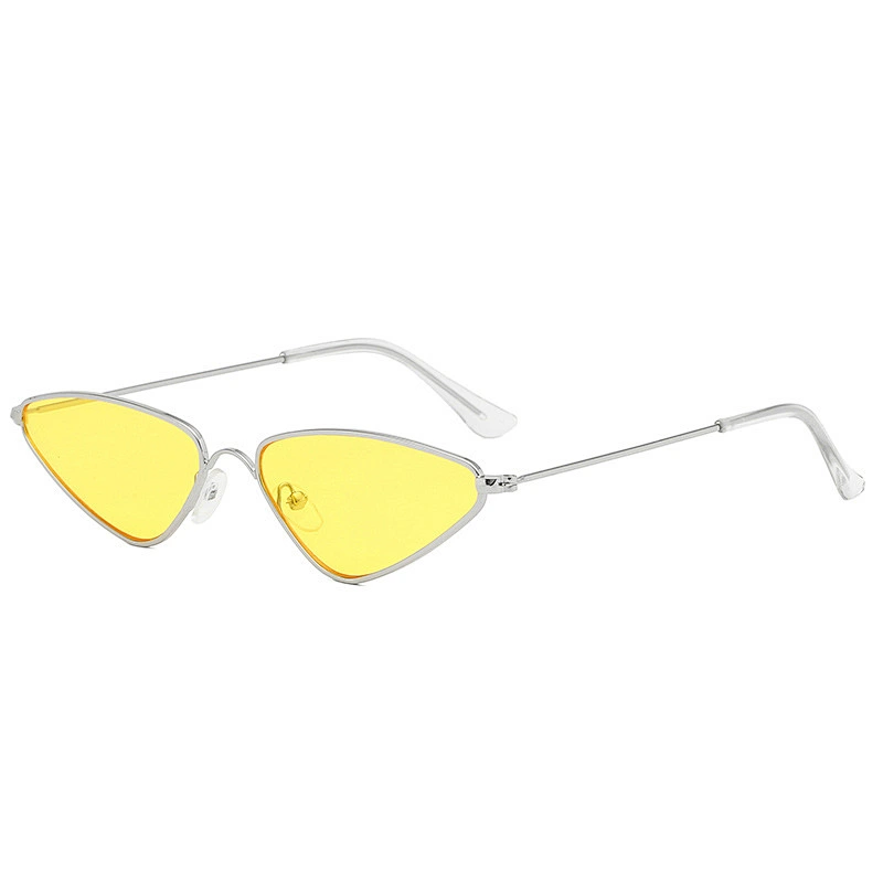 Fashion Womens Small Frame Sun Glasses Cat Eye Triangle Eyewear Women Personality Temperament Sunglasses