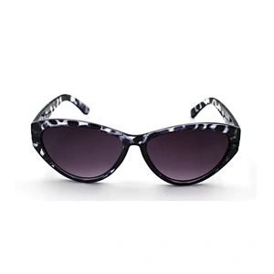 Shiny custom PC frame demi cat eye sunglasses women