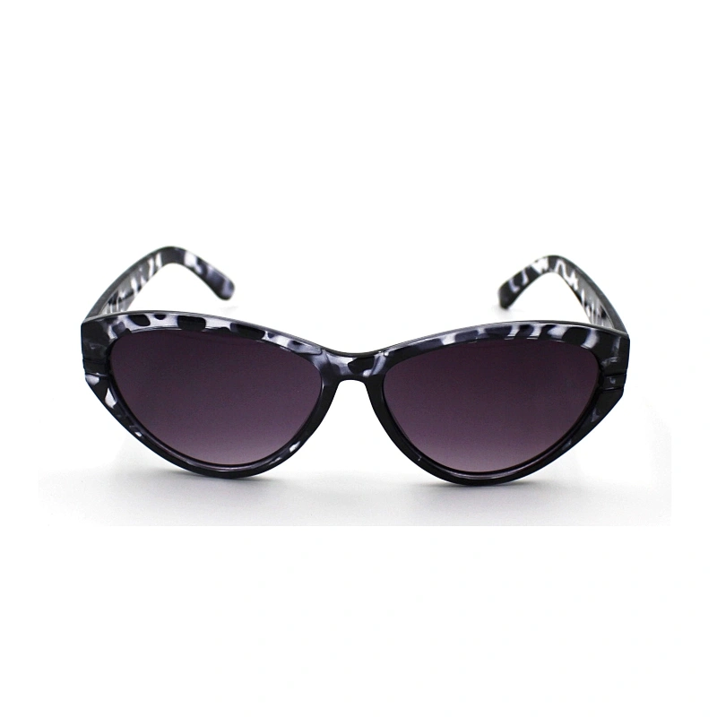 Shiny custom PC frame demi cat eye sunglasses women