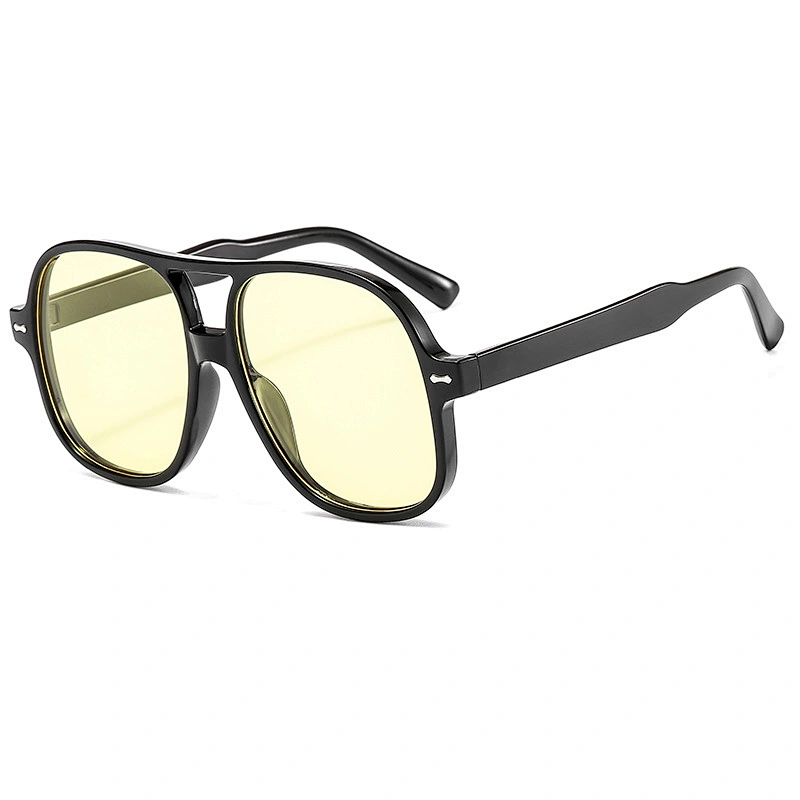 Newest Double Bridge Sun Glasses Fashion Vintage Unisex Eyewear Retro Studs Toad Sunglasses