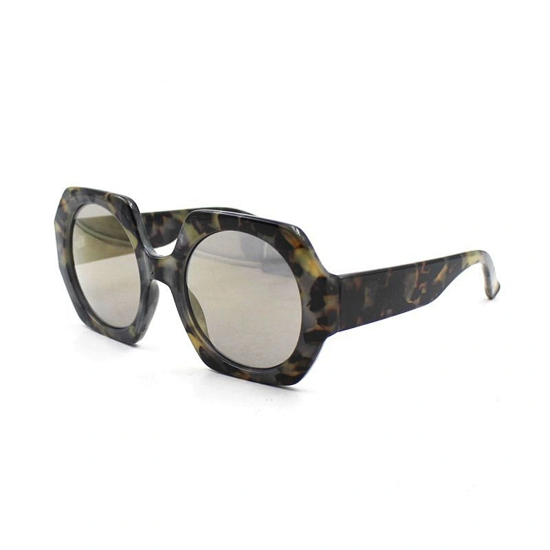 Summer style vintage for women marbling oversize sun glasses