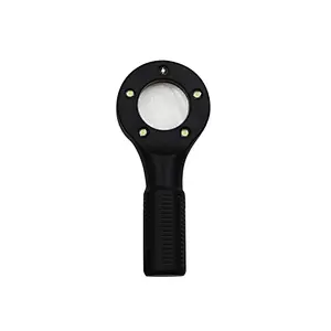 Handheld magnifying glass with light pocket magnifier glass