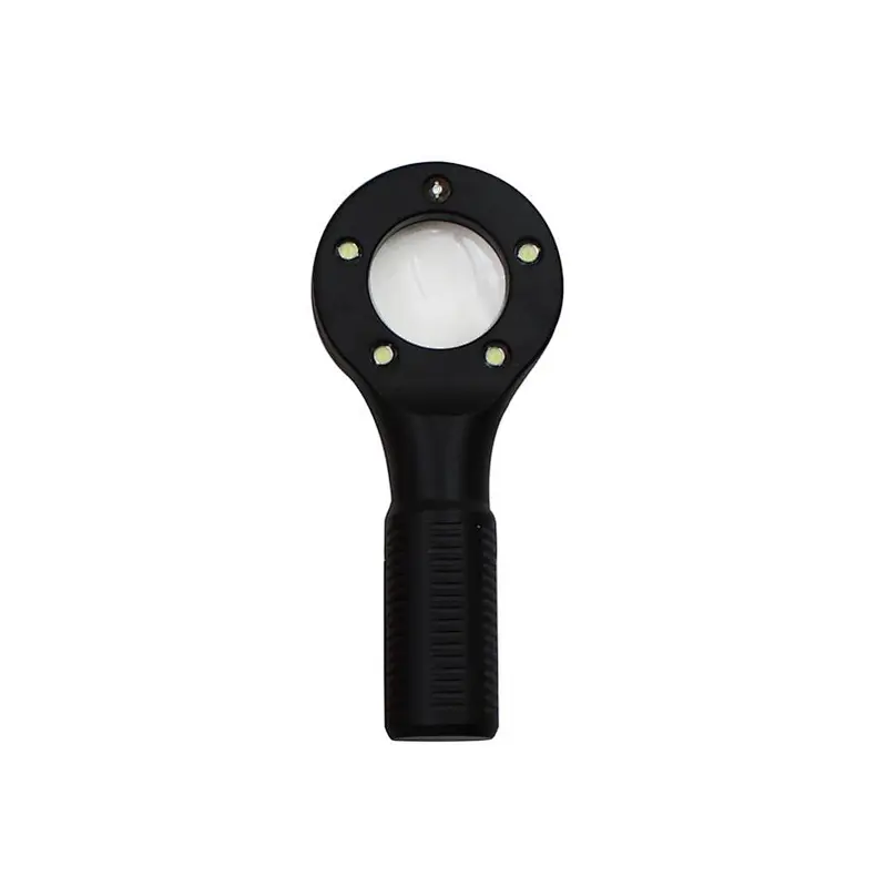 Handheld magnifying glass with light pocket magnifier glass