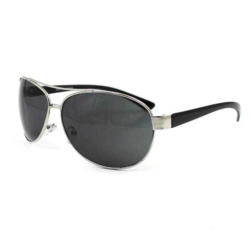 China fashion manufacture silver metal frame sunglasses