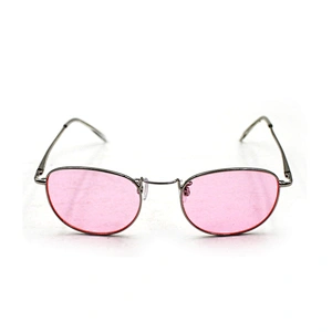 2021 New arrival glasses frame metal UV400 protect small oval sunglasses