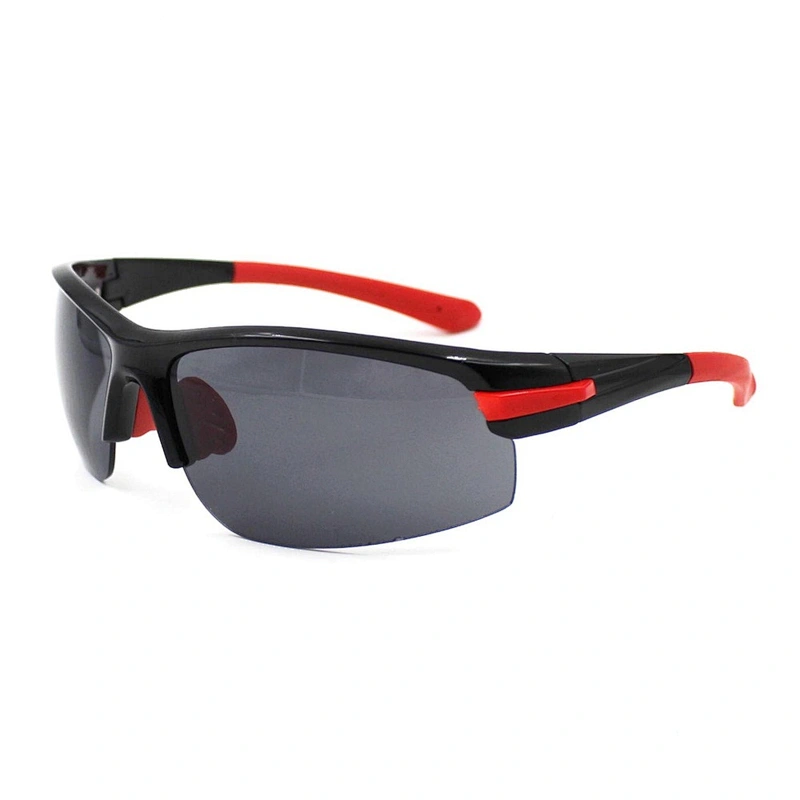 Fashion running red plastic frame sports sunglasses