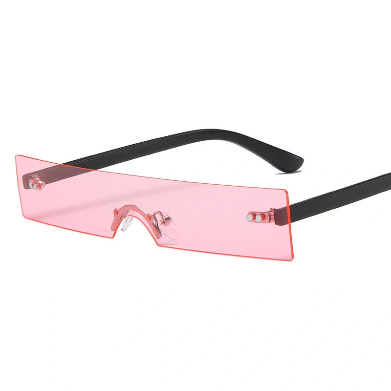 UNOC 2021 Style Woman Sunglasses PC Lens Rimless Small Frame Sun Glasses Shades Sunglasses For Men Women