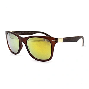 New trendy wood pattern fashion vintage sunglasses