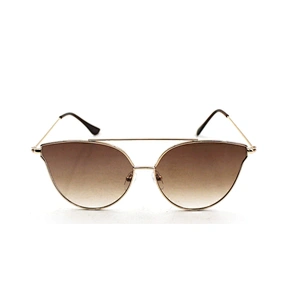 Newest metal frame popular double bridge trendy sunglasses
