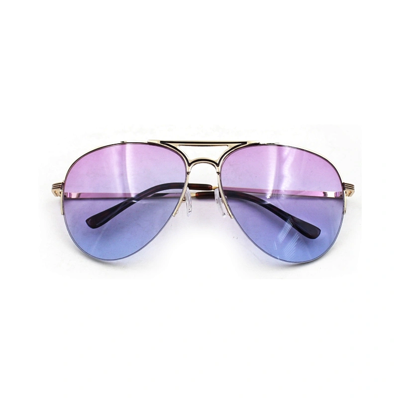Classic gold metal frame retro sunglasses unisex