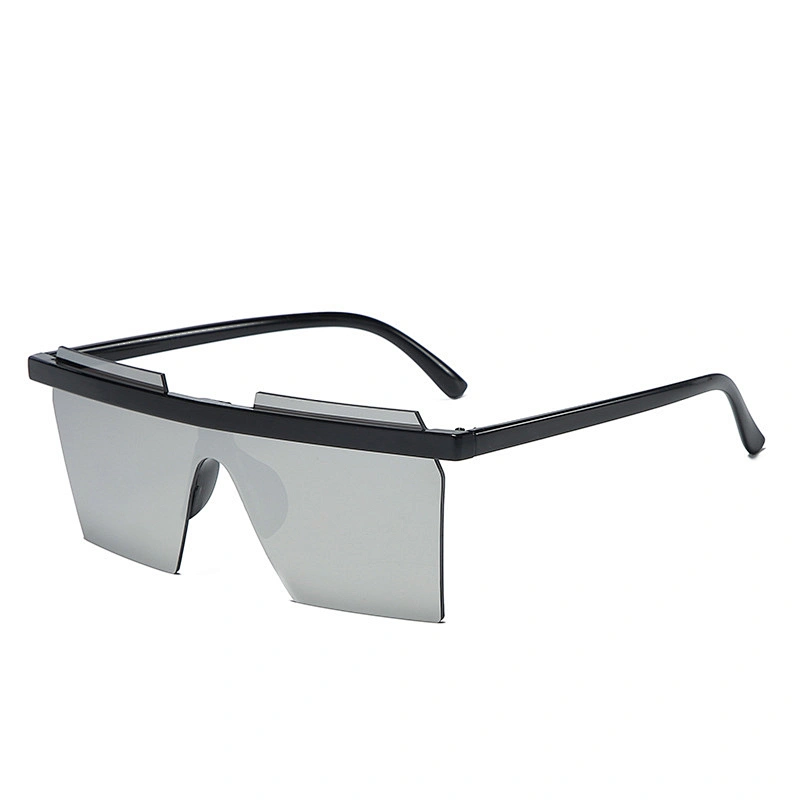 UNOC Hot Sale Black Sunglasses Fashion Mirror Colors Style Sun Eye Glasses Frameless Shades Sunglasses For Women