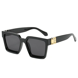 UNOC China Newest Design Sunglasses Metal Block Trending Sun Glasses Square Frame Unisex Sunglasses