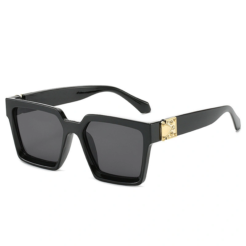 UNOC China Newest Design Sunglasses Metal Block Trending Sun Glasses Square Frame Unisex Sunglasses